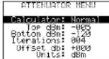 Monacor RFEXPLORER6 - Menu attenuation - 1