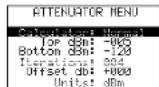 Monacor RFEXPLORER6 - Menu Abschwachung - 1
