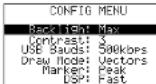 Monacor RFEXPLORER6 - Menu configuration - 1