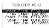 Monacor RFEXPLORER6 - Menus - 6