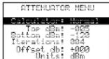 Monacor RFEXPLORER6 - Menu attenuazione - 1