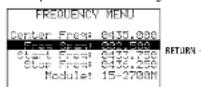 Monacor RFEXPLORER6 - Menus - 8
