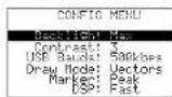 Monacor RFEXPLORER6 - Configuration menu - 1
