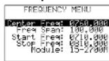 Monacor RFEXPLORER6 - Menus - 3