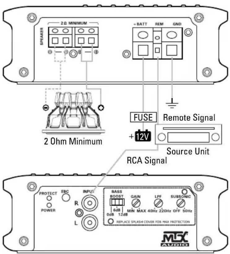 MTX Audio WET75.4 - WIRING DIAGRAM - 1