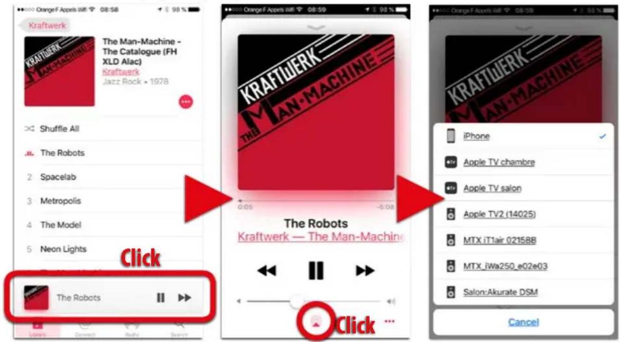 MTX Audio iWa250 - Wie wähle ich eine Streaming Quelle unter iOS aus? - 1