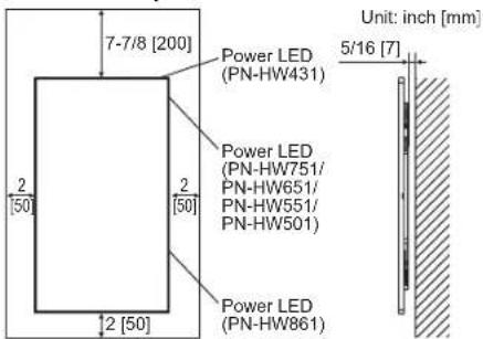 SHARP PNHW551 - MOUNTING PRECAUTIONS - 2