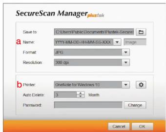 PLUSTEK SecureScan XMini - Configure Settings · Configure Settings · Ajustes de configuración - 1