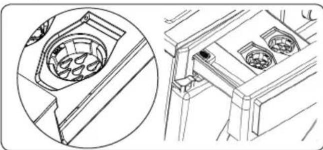Orima ORM128ADW - Liquid detergent (auto dosing) compartment: - 1
