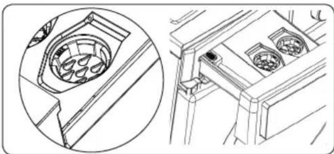 Orima ORM128ADX - Liquid detergent (auto dosing) compartment: - 1