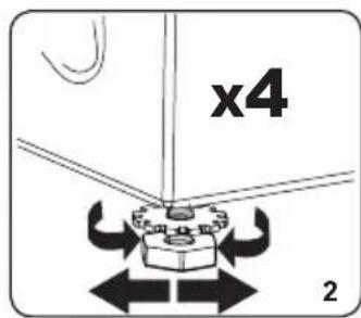Orima ORM128ADX - Adjusting the Feet / Adjusting Adjustable Stays - 2