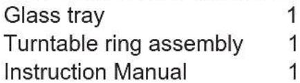 Orima OR720CWW - Names of Oven Parts and Accessories - 1