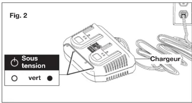 Sun Joe 24VX217LMCT - Comment charger les batteries - 2