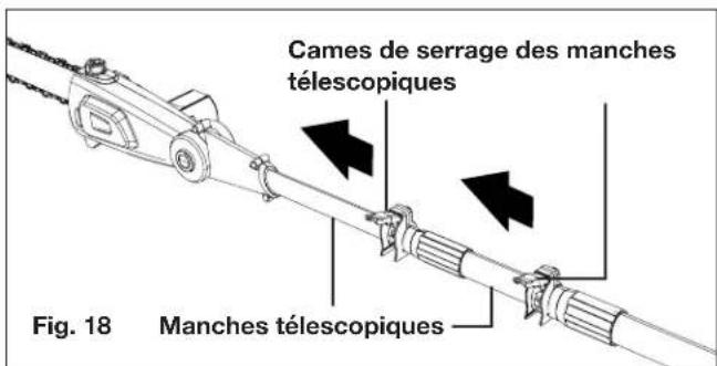 Sun Joe 24VPS10CT - Réglage du manche télescopique - 1