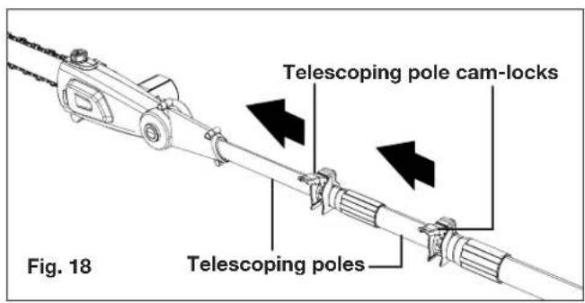 Sun Joe 24VPS10CT - Adjusting the Telescoping Pole - 1