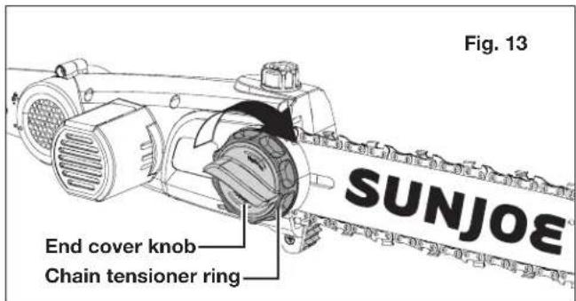 Sun Joe 24VPS10CT - Adjusting the Chain Tension - 1