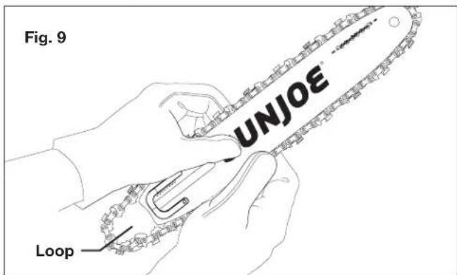 Sun Joe 24VPS10CT - Installing/Replacing Guide Bar + Cutting Chain - 6