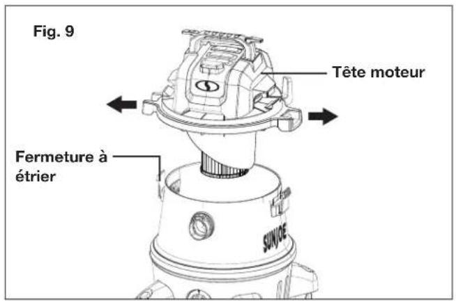 Sun Joe SWD8000 - Comment libérer ou attacher la tête moteur - 1