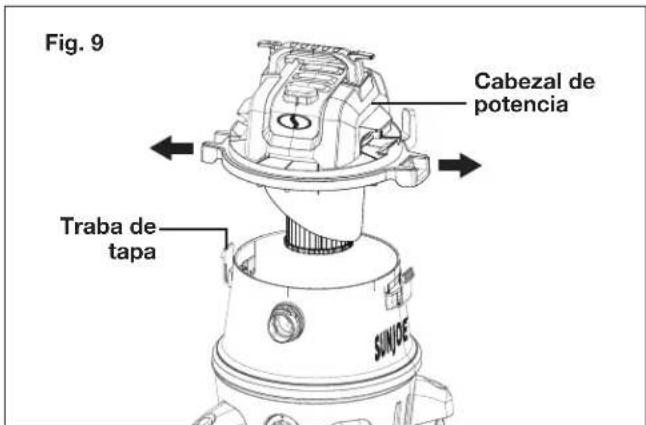 Sun Joe SWD8000 - Liberación y ensamblado del cabezal de potencia - 1