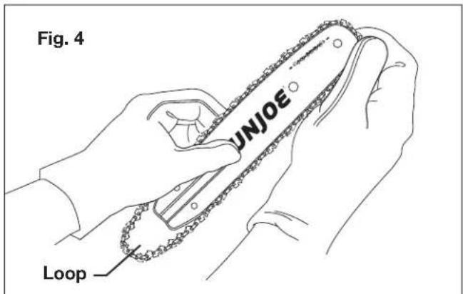Sun Joe SWJ800E - Installing + Replacing the Guide Bar + Chain - 6