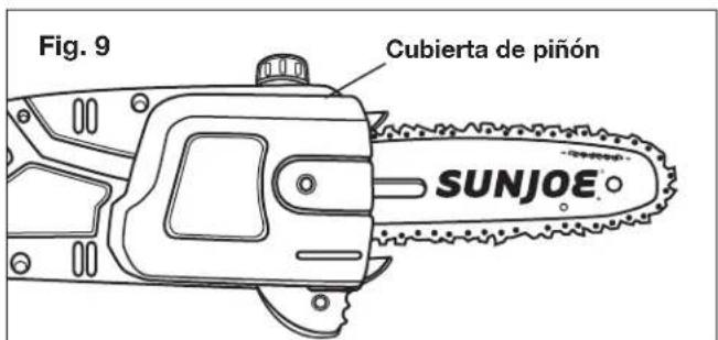 Sun Joe SWJ800E - Instalación y reemplazo de la barra-guía y cadena - 9