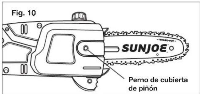 Sun Joe SWJ800E - Instalación y reemplazo de la barra-guía y cadena - 10