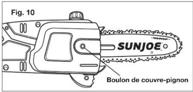 Sun Joe SWJ800E - Pose et remplacement du guide-chaîne et de la chaîne - 10