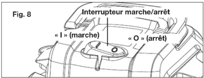 Sun Joe SWD16000 - Démarrage et arrêt - 2