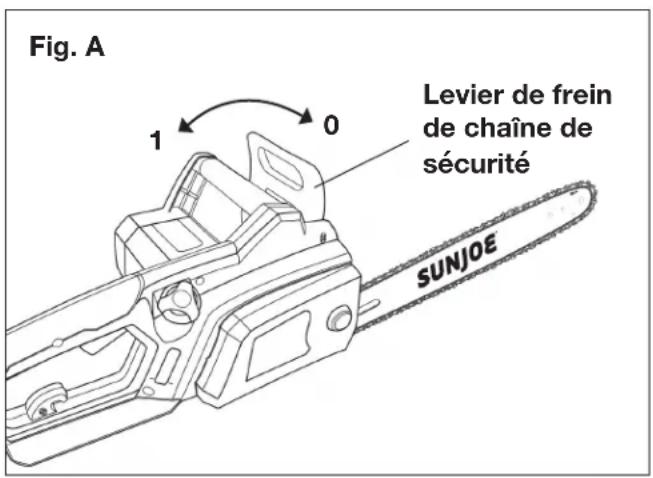 Sun Joe SWJ700E - Frein de chaine de sécurité - 1