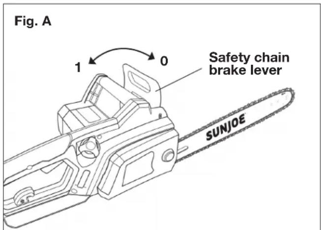 Sun Joe SWJ700E - Safety Chain Brake - 1