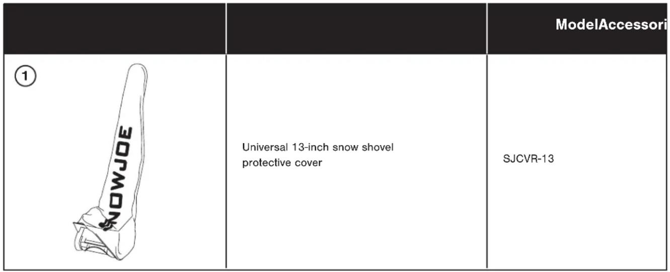 Snow Joe 320E - Optional Accessories - 1