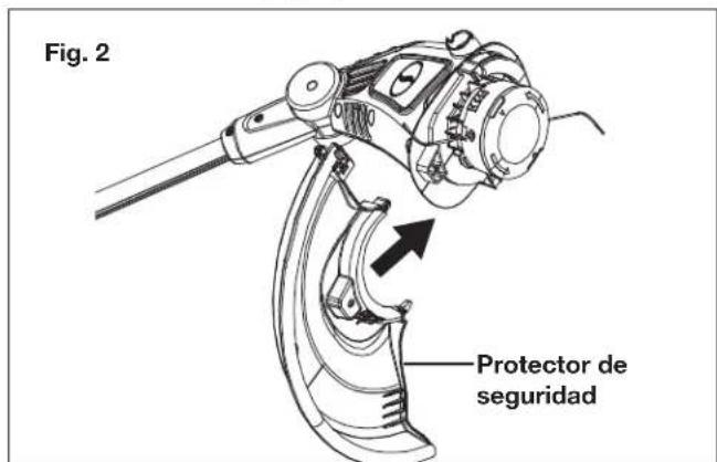Sun Joe TRJ13STE - Colocacion del protector de seguidad - 2