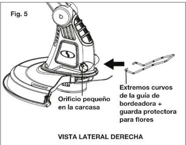 Sun Joe TRJ13STE - Colocacion de la guia de bordeadora ^+ guarda protectora para flores - 2