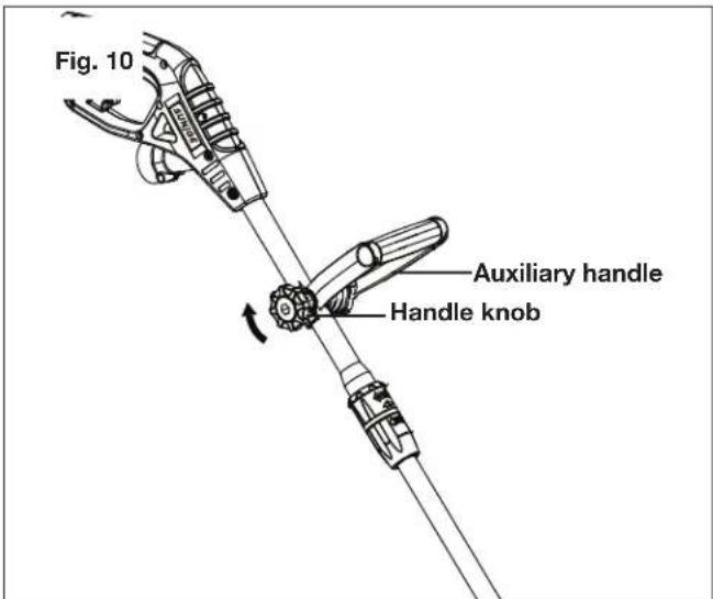 Sun Joe TRJ13STE - Auxiliary Handle Adjustment - 3