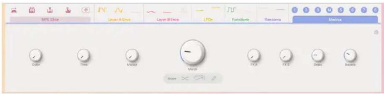Arturia Augmented VOICES - Onglet Macros - 1