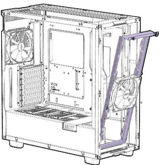 NZXT H7 Flow - INSTALLATION DES RADIATEURS ET VENTILATEURS - 1