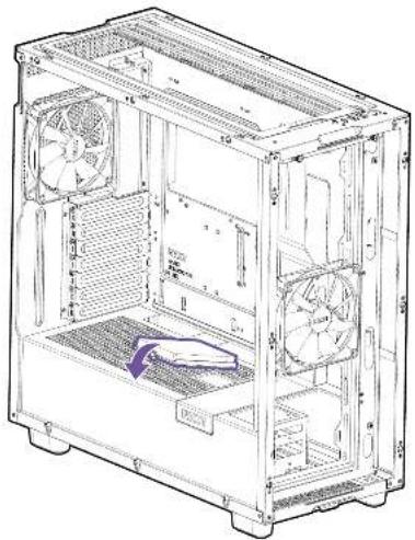 NZXT H7 Flow - INSTALLATION DU DISQUE SSD - 4