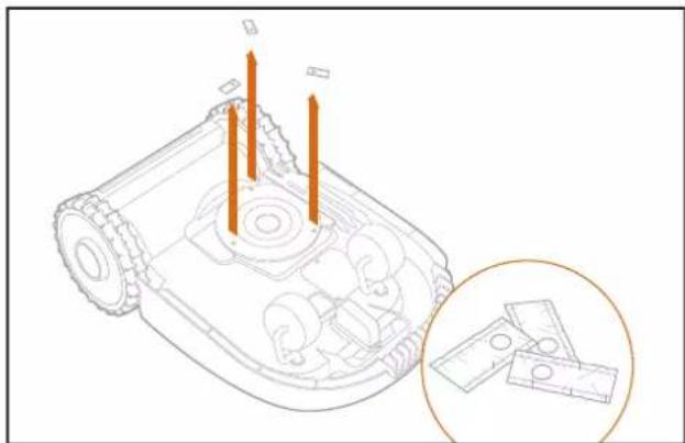 WORX Landroid M500 WR141E - Remplacer les lames - 3