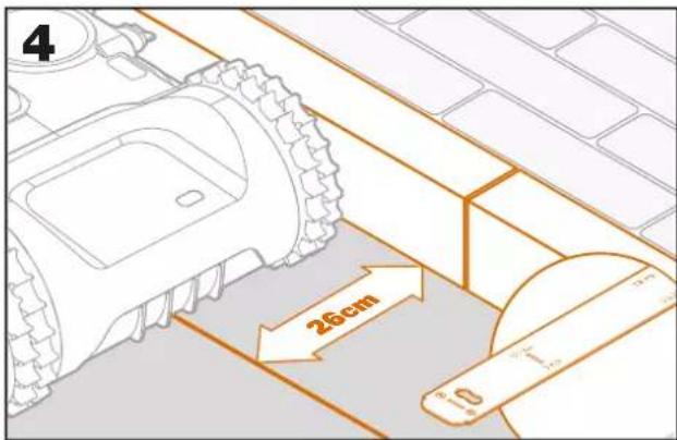 WORX Landroid M500 WR141E - Disposez le câble périphérique autour de votre pelouse - 1