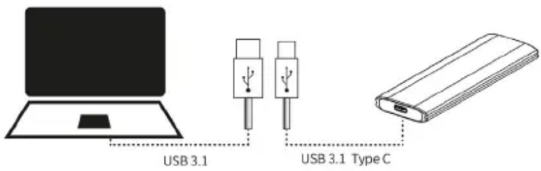 INTENSO External SSD Professional - Verbinden van de externe SSD - 1