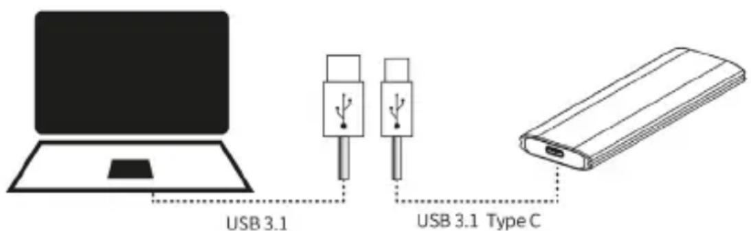 INTENSO External SSD Professional - Verbinden der externen SSD - 1