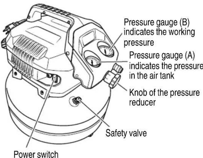 HiKOKI EC710SA - Adjustment of outlet pressure - 1