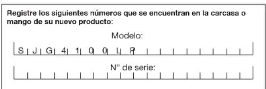 Sun Joe SJG4100LP - Modelo y número de serie - 1