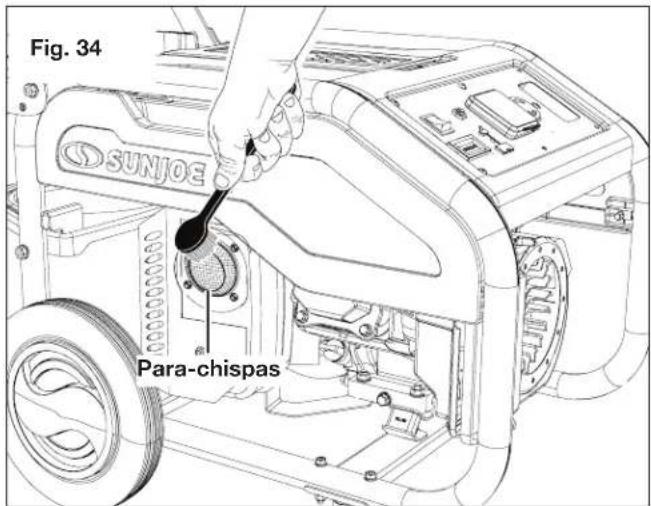 Sun Joe SJG4100LP - Limpieza del para-chispas - 1