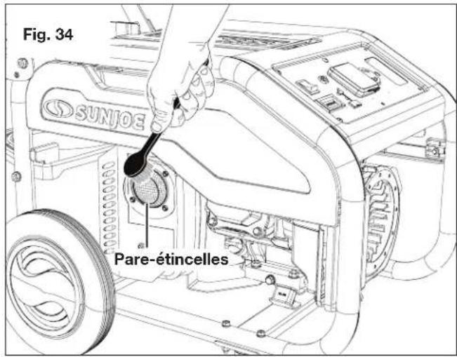 Sun Joe SJG4100LP - Nettoyage du pare-étincelles - 1