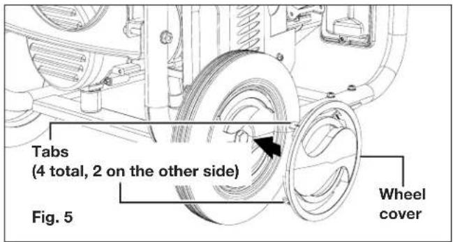 Sun Joe SJG4100LP - Installing the Wheels - 2