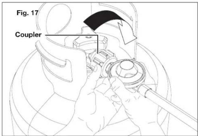 Sun Joe SJG4100LP - Connecting/Installing the Propane Cylinder - 4