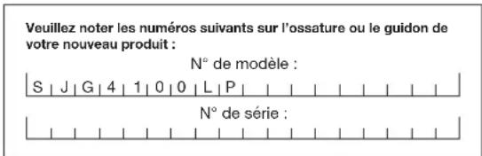 Sun Joe SJG4100LP - Numéros de modèle et de série - 1