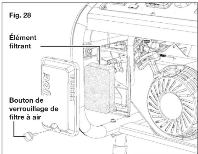 Sun Joe SJG4100LP - Nettoyage du filtre à air - 1