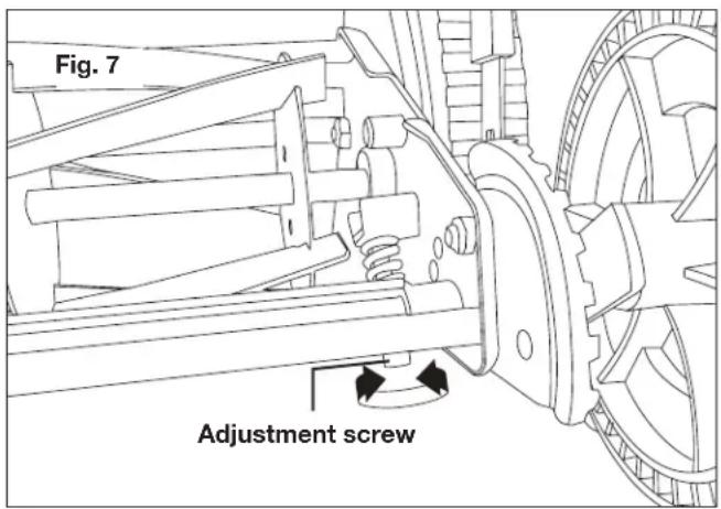 Sun Joe MJ504M - Adjusting the mower blades - 1